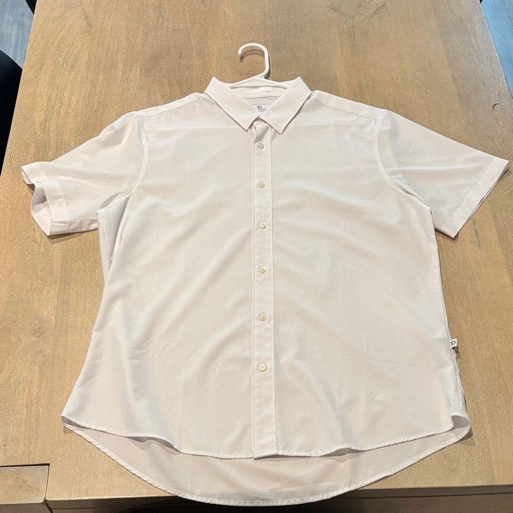 7 Diamonds Men's white Short Sleeve Shirt—L